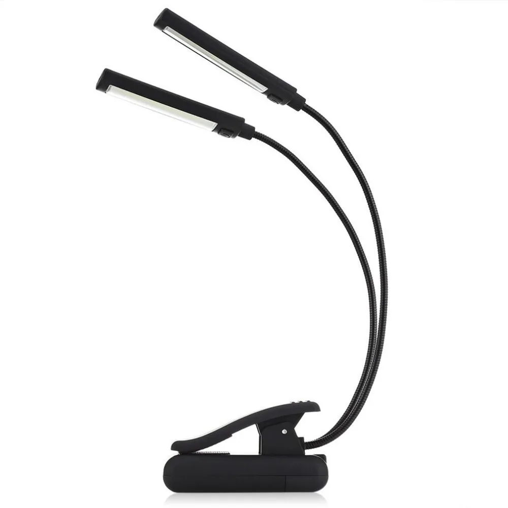 ICOCO 6 Вт светодиодный USB светильник для чтения с регулируемой яркостью и зажимом для ноутбука, ноутбука, пианино, кровати, изголовья стола, Портативный Ночной светильник