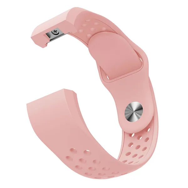 Цветной ремешок для Fitbit Charge 2, спортивные силиконовые браслеты, ремешок для Fitbit Charge2, браслет, браслет, смарт-часы, аксессуары - Color: Pink