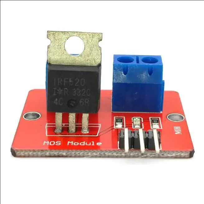 0-24V Top Mosfet Button IRF520 MOS Driver Module For Arduino MCU ARM Raspberry pi | Электронные компоненты и