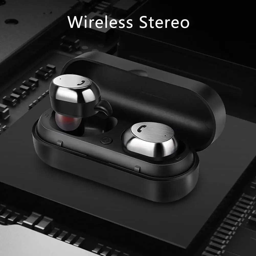 Лучшая цена M9 TWS Bluetooth гарнитура Беспроводные вкладыши металлический чехол для