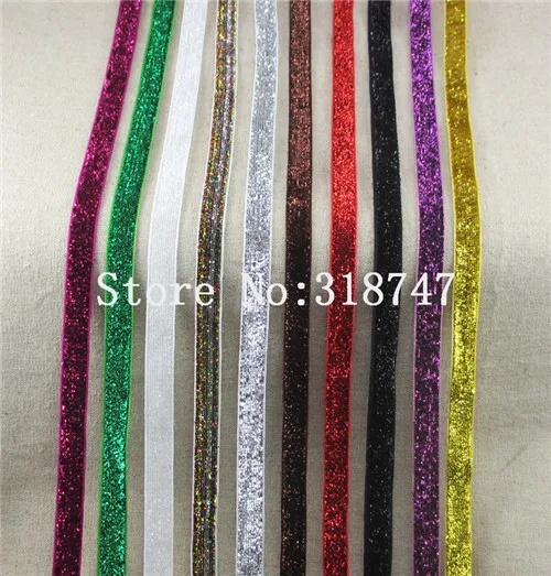 Разные цвета на выбор 9 ярдов/10 ярдов 3/"(10 мм) Блестящие бархатные ленты diy аксессуары для одежды T0601 - Цвет: Mixed colors 1  10y