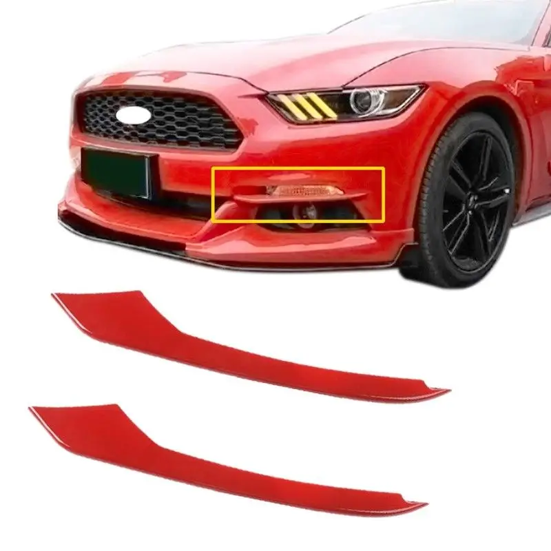 2Pcs Exterior Parts Red ABS Front Fog Light Eyebrow Cover Trim For Ford Mustang 2015-2016 Chromium Styling 2018 New Fashion 2Pcs Exterior Parts Red ABS Front Fog Light Eyebrow Cover Trim For Ford Mustang 2015-2016 Chromium Styling 2018 New Fashion