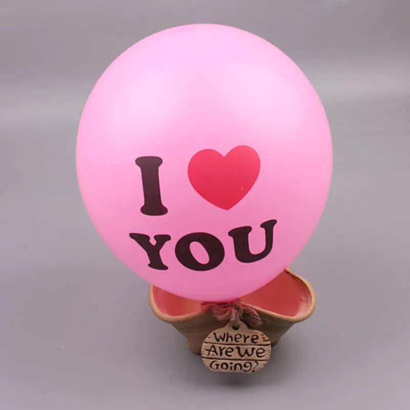Бесплатная доставка 10 шт./лот круглые индийские латексные шары I LOVE YOU