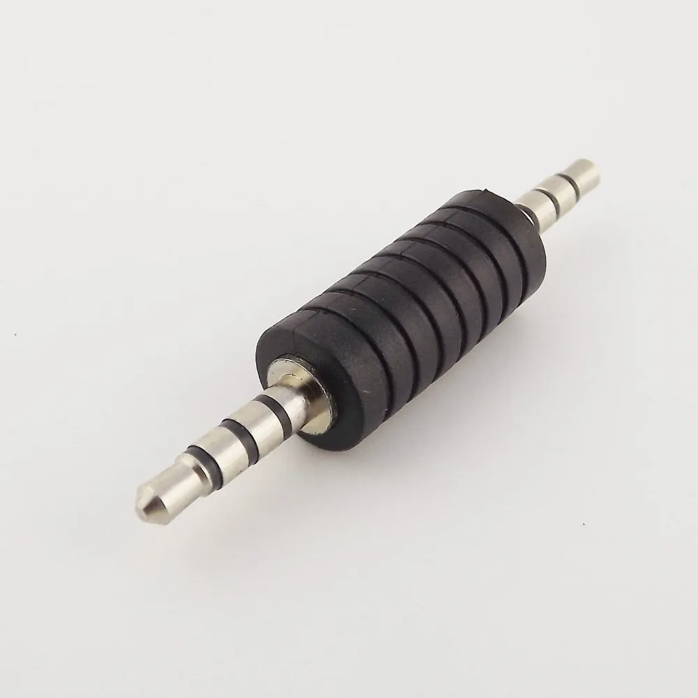 

10 шт. 3,5 мм штекер на 3,5 мм штекер 4-полюсный TRRS стерео аудио адаптер конвертер для наушников