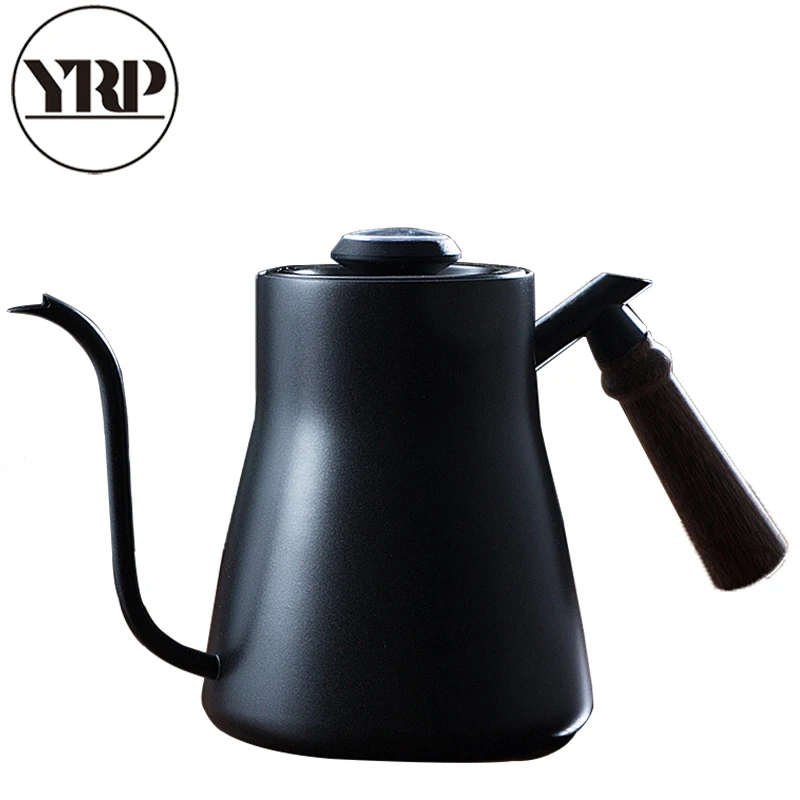  YRP 850ml Stainless Steel Coffee Drip Kettle Gooseneck Pour Over Coffee Tea Pot with Thermometer Wo - 33008289584