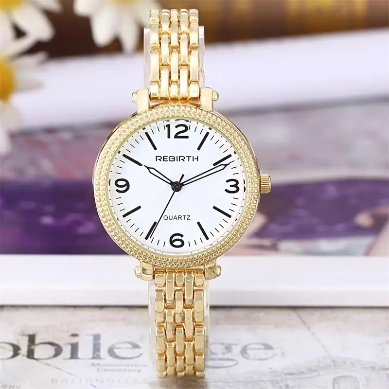 Горячая Топ Новая возрождение Марка Женщины из нержавеющей наручные Роскошные