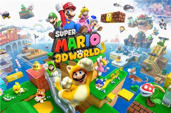 

Super Mario Poster 3D World Video Game Wallpapers Custom Canvas Posters Super Mario Wall Stickers Home Decoration Gift #PN#500#