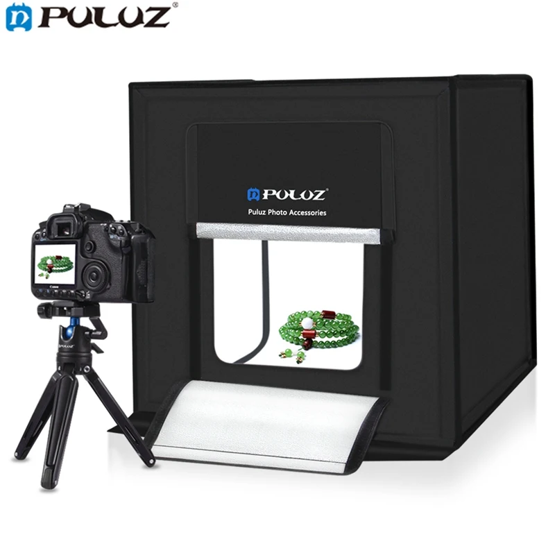 

Hot! PULUZ PU5040 40cm Mini Studio Photograghy Softbox Led Light Soft Photo Lighting Shooting Tent Box Ki Material Nylon Cloth