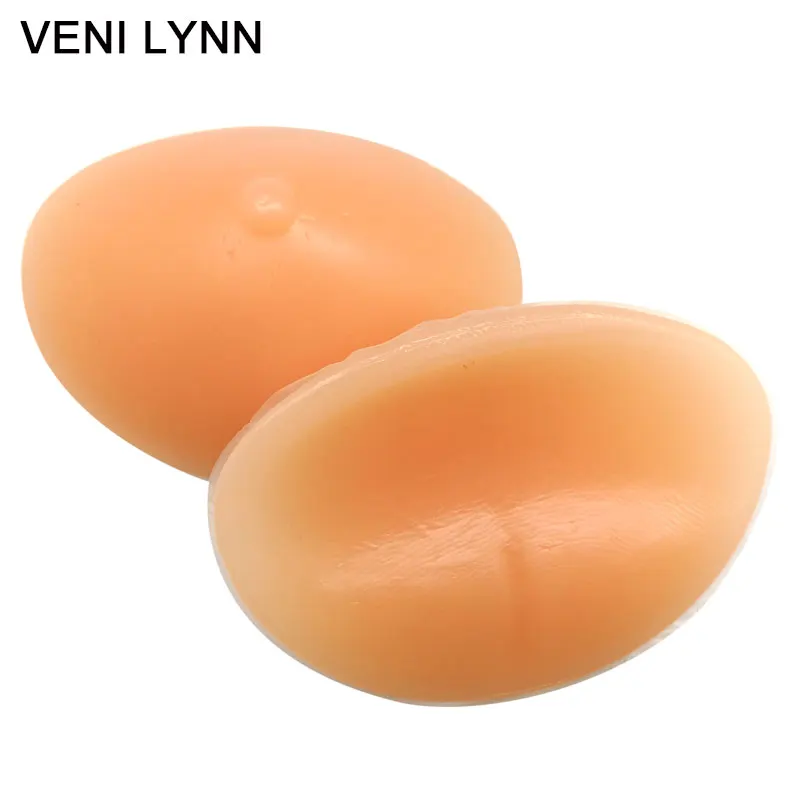 VENI LYNN 265 г/пара, мягкая силиконовая форма для груди, бежевые вставки для бюстгальтера, усилители бюста с сосками, чувствуйте себя как настоящие для мастэктомии