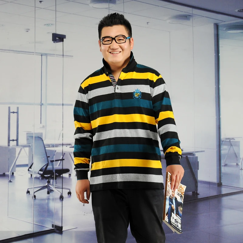 Plus size men's clothing autumn and winter oversize t shirt fashion