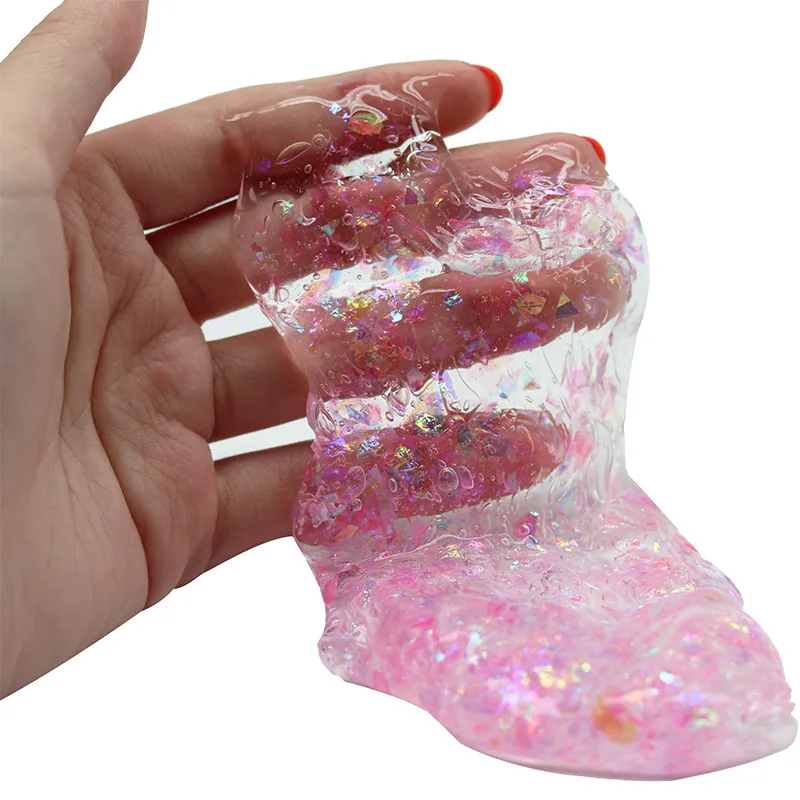 New-Diamond-Shine-DIY-Toys-Slime-Rubber-Mud-Novelty-Fresh-Fluffy-Cement-Stress-Relief-No-Boron