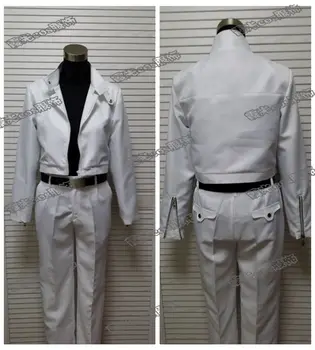 

Japanese descent Hot Anime Kekkai Sensen cosplay Zapp Renfro cos Halloween party Unisex set (coat+shirt+pants not belt)