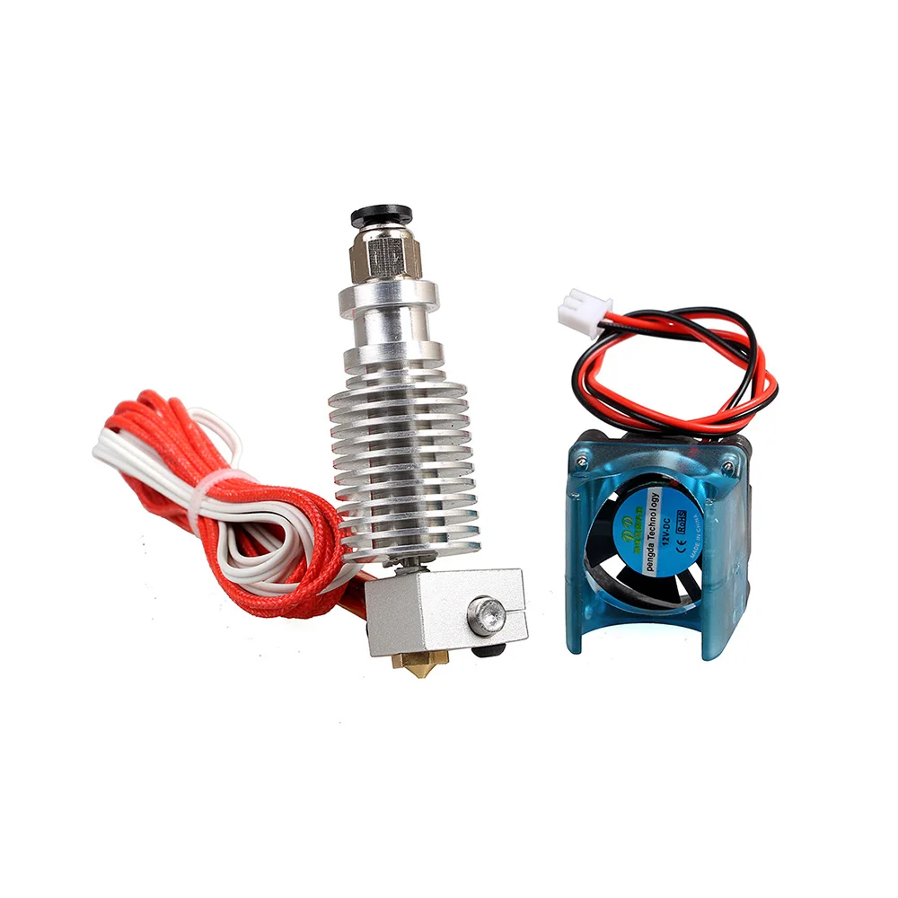 Детали для 3D принтера XCR3D E3D V6 Hotend Kit 0 4/1 75 мм J head Remote extruder 12 В 24 с охлаждающим