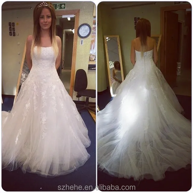 Jm Bridals Cw3146 Classic Lace Applique Princess A Line Bride Long