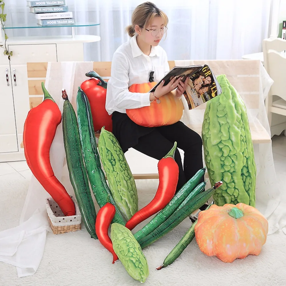 

Miaoowa 1pc 55cm Simulation Vegetables Plush Pillow Cushion Staffed Soft Plants Toy Creative Nap Pillow Kids Doll Children Gift