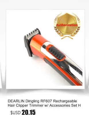 DEARLIN Dingling RF607 перезаряжаемый триммер для стрижки волос, набор аксессуаров для стрижки волос,, Прямая поставка