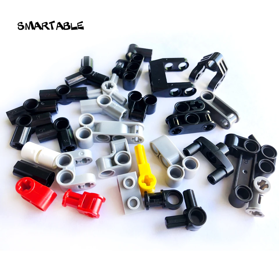 

Smartable Technic Angle Connector Building Block MOC Parts Toys Compatible 12034 /32016 /32192/32015/32014/10197 50pcs/Set
