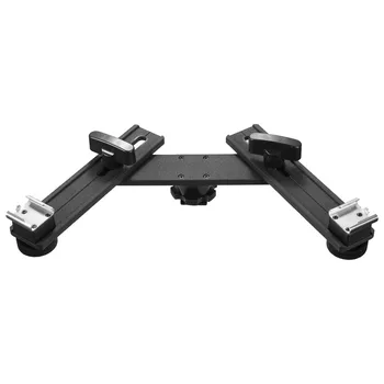 

13 inch Twin Speed Light Flash Hot Shoe Mounting Bracket Mount Holder Studio