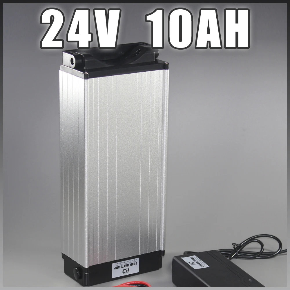 24V 10Ah electric bike li ion battery 250W 500W Rear rack