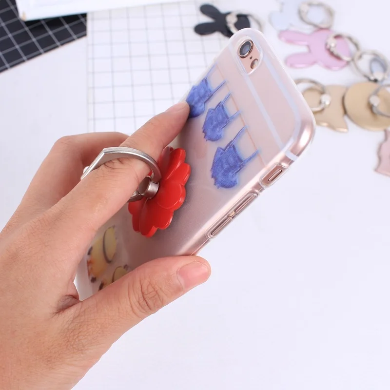 Finger Ring Mobile Cell Phone Hand Stand Holder Desk Car Universal Metal for Samsung iPhone 6s plus 7
