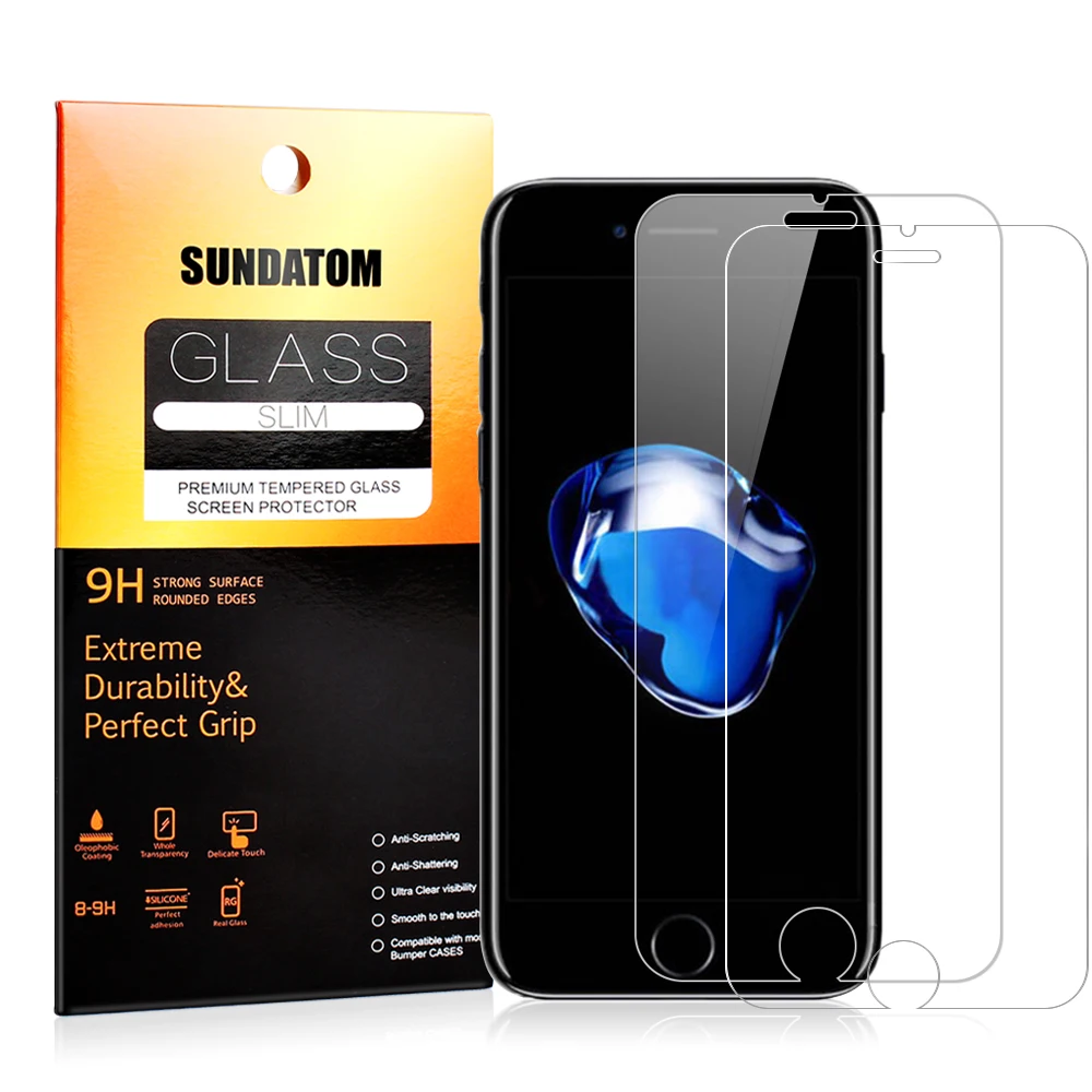 SUNDATOM Tempered Glass For iPhone 7 / Plus 7Plus Screen Protector HD Anti-explosion No Fingerprint | Мобильные телефоны и