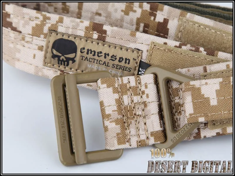 Emersongear CQB rappel тактический ремень мужской страйкбол Пейнтбол спортивный военный пояс цифровой джунгли Мультикам EM5599 черный