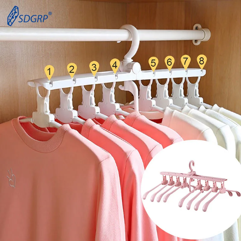 

Foldable Hangers For Clothes Multi-Functional Hanger Clothes 360 Rotating Cascading Dryer Clothes Rack Foldable Drying Rack