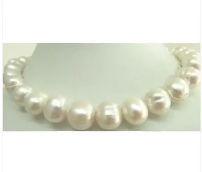 

HUGE 18"12-13MM SOUTH SEA WHITE CREAM PEARL NECKLACE VERY LUSTER +001 &aa **A GOOD