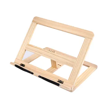 

Book Stand Wood Bookshelf Kitchen Tablet Holder Bracket Laying Creative Home Cookbook Holders Stationery Reading Rock
