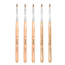 Eval 1 шт чистый Колонок Соболь кисть для краски дерево УФ гель акриловая кисть для ногтей Ручка инструмент для дизайна ногтей