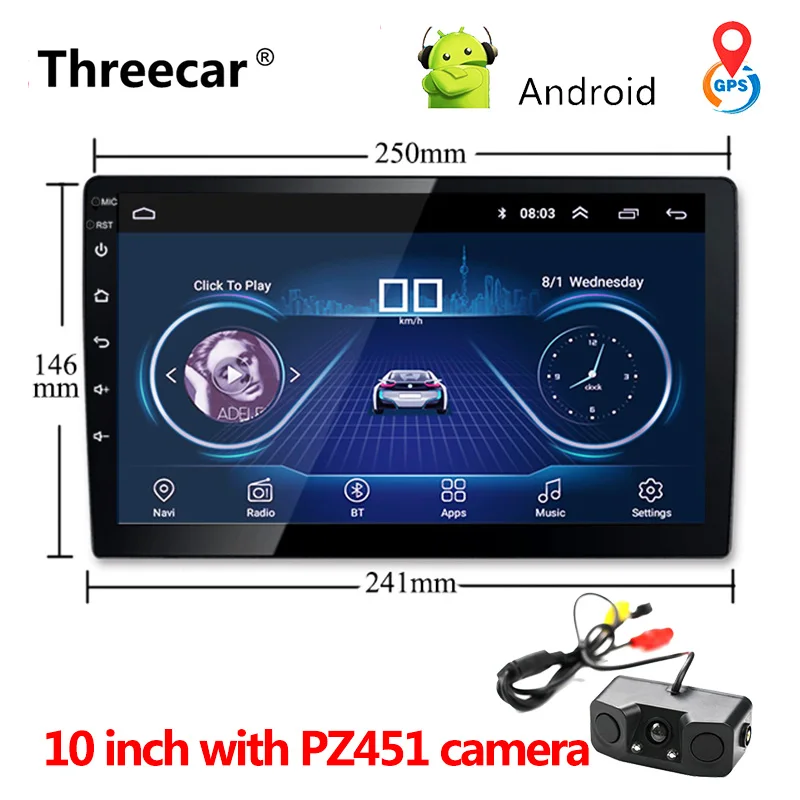 Universal 9 10 font b Car b font Android 8 1 Multimedia Player Quad Core 2