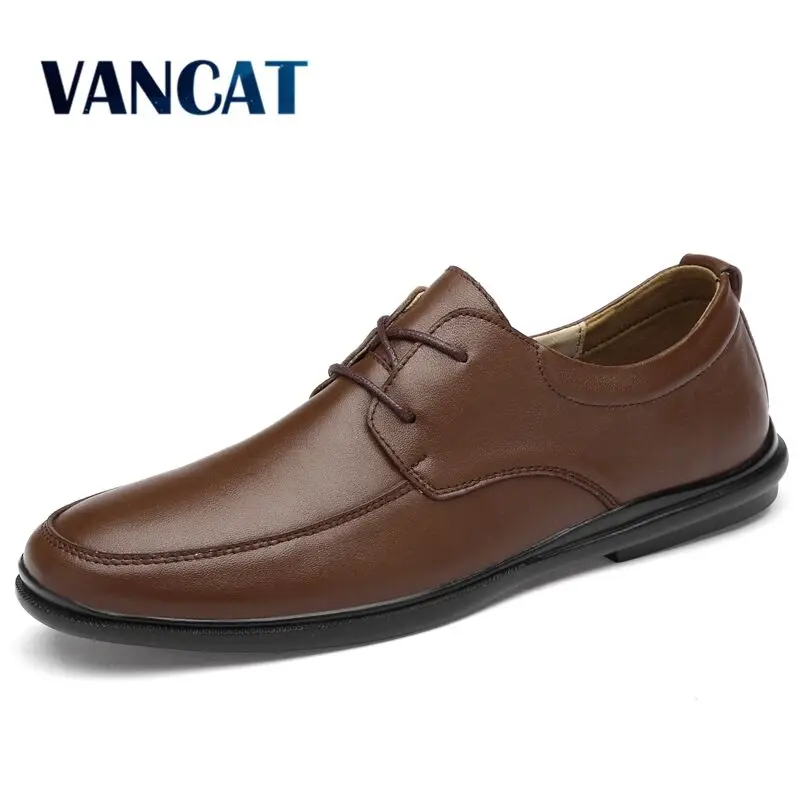 

Vancat New Designer Fashion Comfortable Casual Shoes Loafers Men Shoes Quality Leather Shoes Men Flats Hot Sale Moccasins Shoes