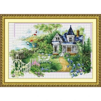 

Stamped & Counted Cross Stitch Kit Embroidery Crafts Needlecraft - Seasons