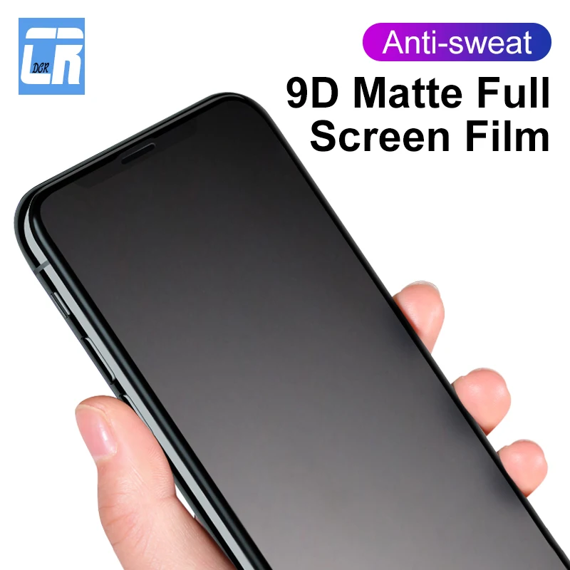 Матовая защитная пленка 9D для экрана iPhone 11 Pro XS MAX закаленное стекло X XR 8 7 6 Plus 12 Max