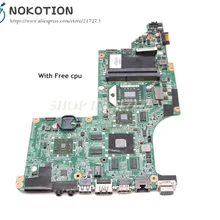 NOKOTION для hp павильон DV7-4000 ноутбук гнездо для материнской платы S1 HD5650 1 GB Процессор 615687-001 605498-001 аккумулятор большой емкости DA0LX8MB6D1