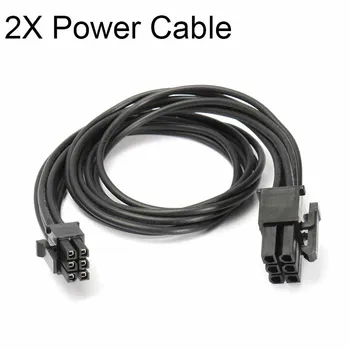 

2pcs Mini 6 Pin to PCI-E 6PIN Graphics Video Card Power Cable Cord 30cm Video Card Connector Cable For Mac G5 For Mac Pro
