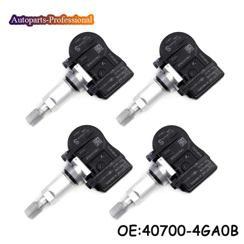 Датчик контроля давления в шинах TPMS 4 шт./лот 315 МГц подходит для Nissan Infiniti Q50 40700 4GA0B