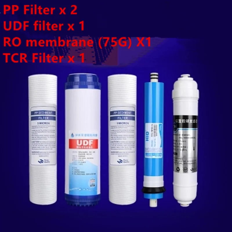 Five levels Reverse osmosis Pure water RO Purifier filter element sets