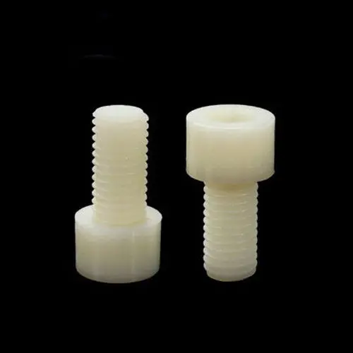 M10x(15 100mm Length) Nylon Allen Screw PA66 Plastic Hexagon Socket
