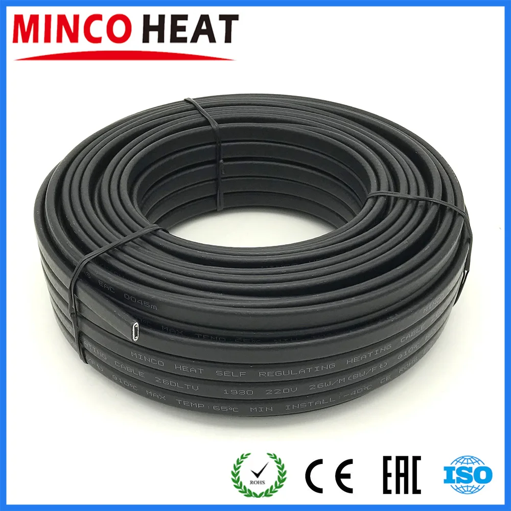 

Thermoelastic Plastics Jacket Pipe Antifreeze, Roof Deicing Heating Cable 220V 26W/m