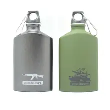 Creativa Botella de 500 ml de Agua Al Aire Libre Militar Deportes Ciclismo Camping Escalada Montañismo Aleación De Aluminio Nuevo