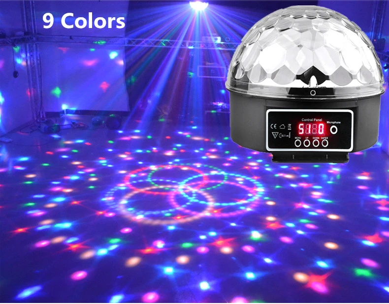 9 Colors Led Magic Ball Sound Control Stage Light Magic Crystal Ball Lamp Dmx Disco Ball Light Laser Party Effect Laser Party Sound Control Stage Lightled Magic Aliexpress