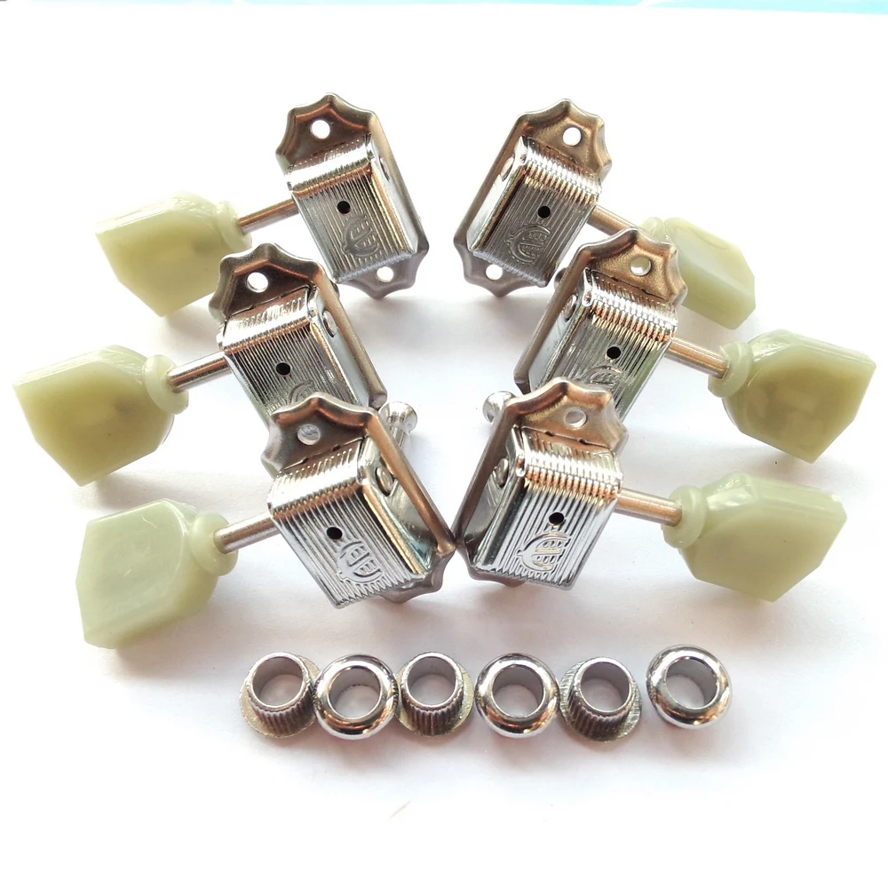 

1Set Silver 3R-3L Vintage Deluxe Electric Guitar Machine Heads Tuners For Epi SG LP Tuning Pegs Made in Korea