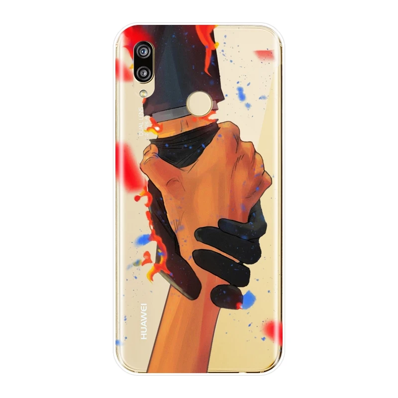 Чехол для телефона Huawei P20 Pro P10 P Smart Plus P9 Lite Mini силиконовый сплошной чехол Ace P8