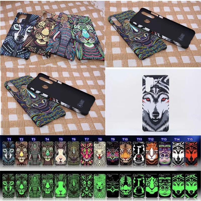 

Luxo Animals Matte PC Back Cover for Huawei P30 Lite Nova 4e P30 Pro Luminous Hard Case