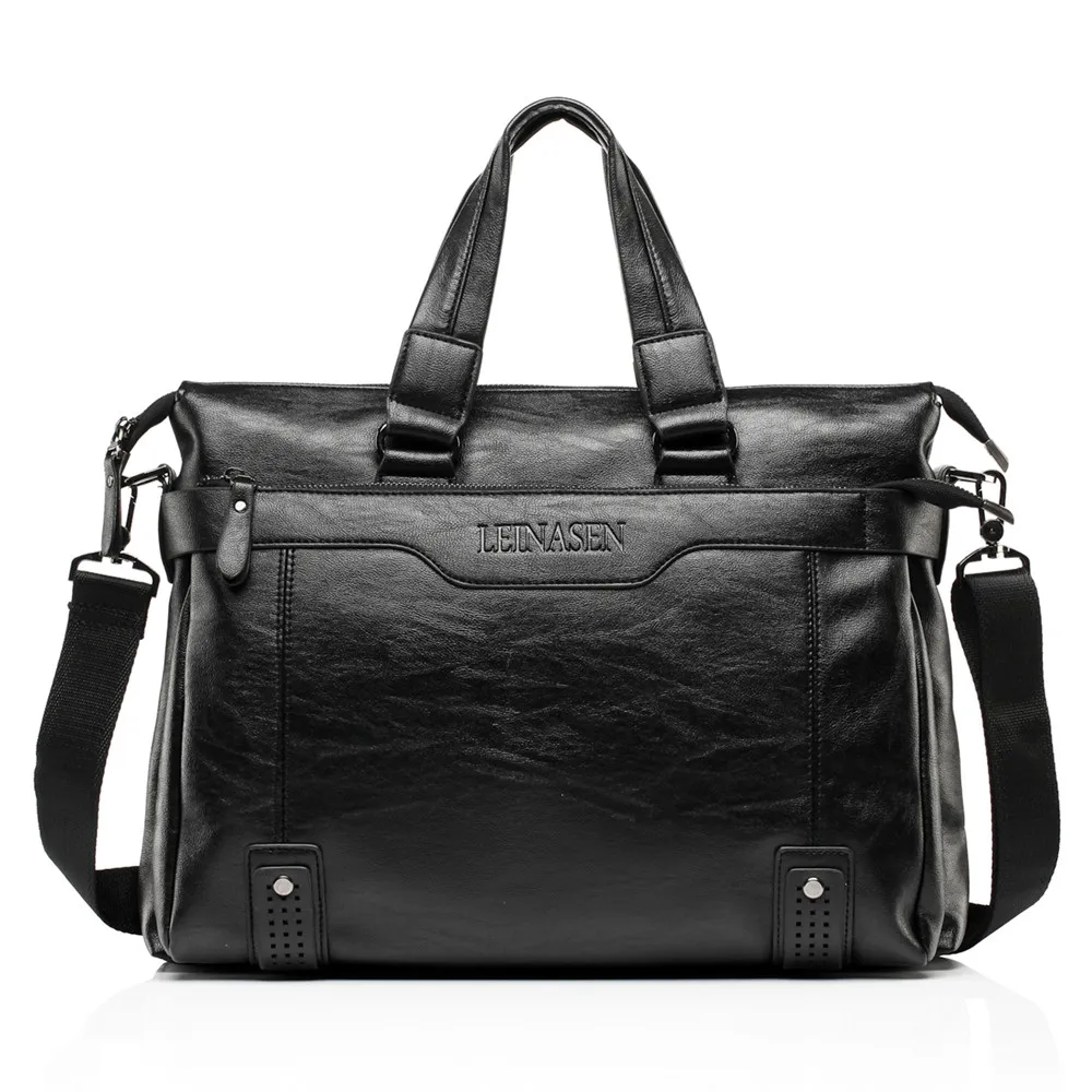 New Fashion male soft leather commercial briefcase/Brand design men's messenger bag/casual Business bag 14 New Fashion male soft leather commercial briefcase/Brand design men's messenger bag/casual Business bag 14