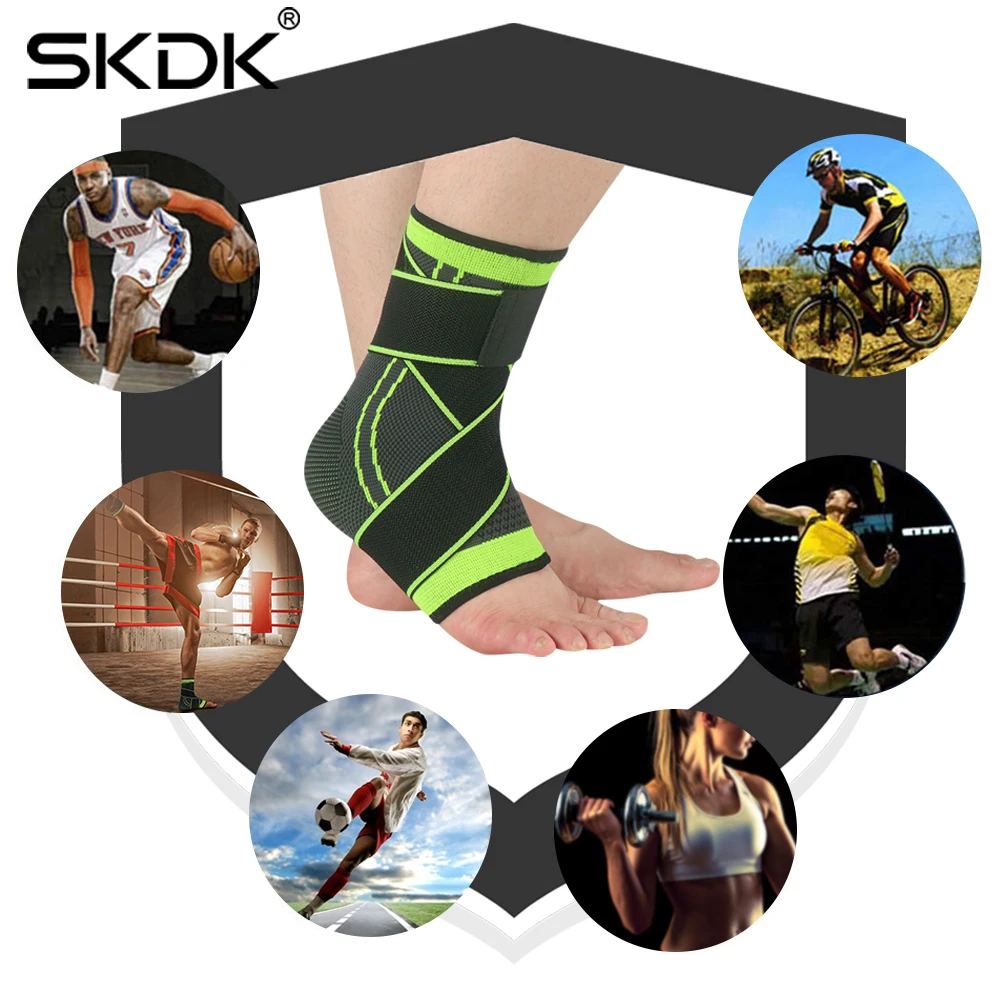 SKDK 1 шт. 3D под давлением повязки ботильоны Поддержка наручные спортивный зал для