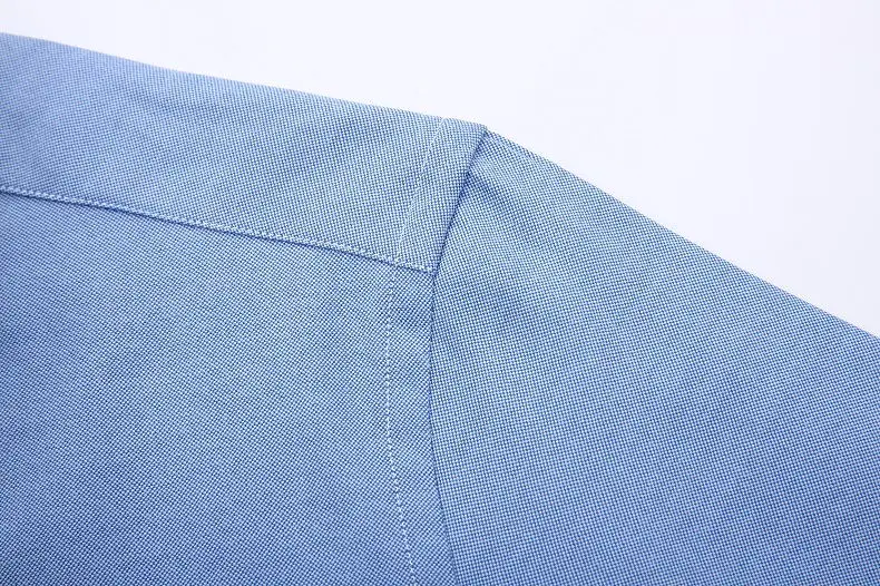 Мужская рубашка с длинным рукавом, Стандартная посадка, однотонная и клетчатая/полосатая рубашка, оксфордская Мужская одежда, рубашки синие, повседневная, Camisa Social, 5XL 6XL