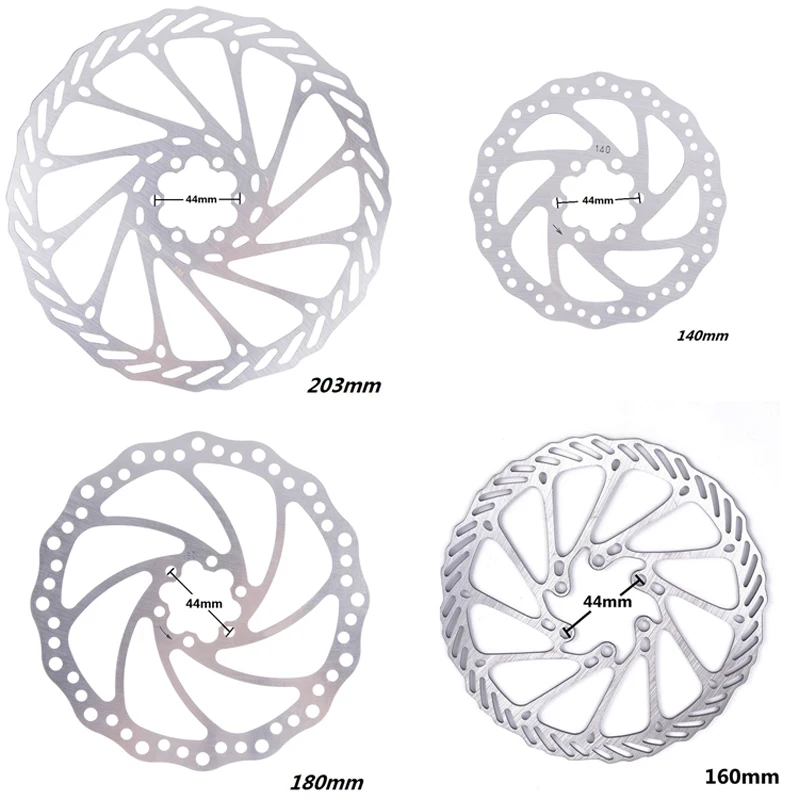 

1PC MTB Mountain Road Bike Rotor 140mm 160mm 180mm 203mm 1.9mm Thickness 6 Holes Bicycle Disc Brake Rotors With 6 Bolts