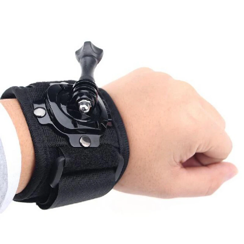 

360 Degree Rotation Wrist Hand Strap Band Tripod Mount Holder Arm Belt For Gopro Hero 4 SJCAM SJ4000 Xiaomi Yi Action Camera